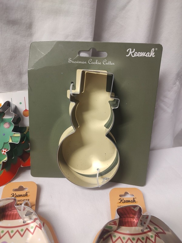 Keewah Winter Snowflake Cookie Cutter Set 5 Piece Stainless Steel NEW! Plus Bund gallery