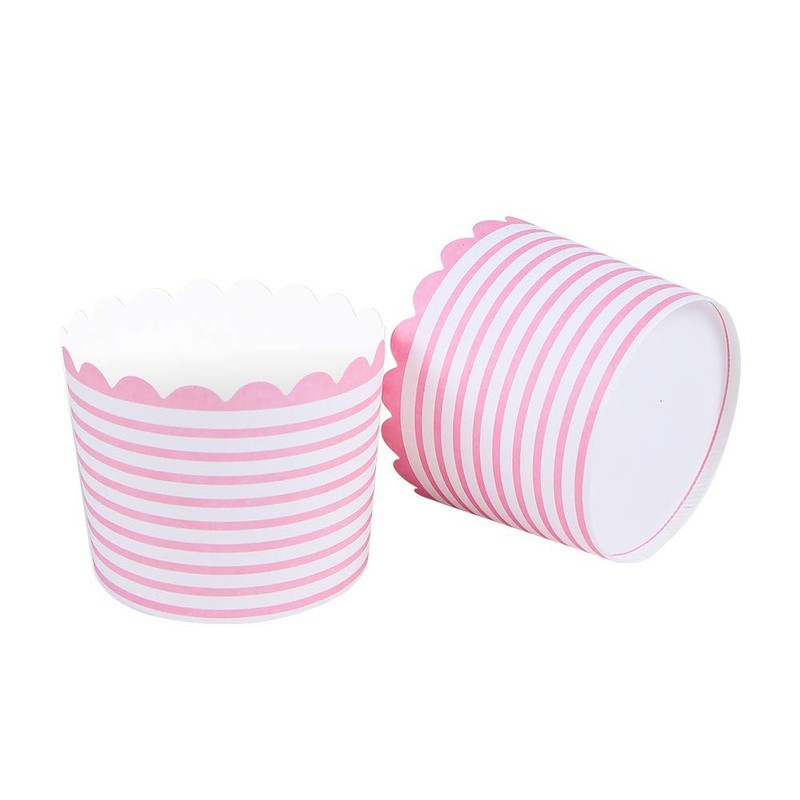 Full Size Paper Baking Cups, 6oz Pink Cupcake Liners for Cupcake Bath Bomb, M... gallery