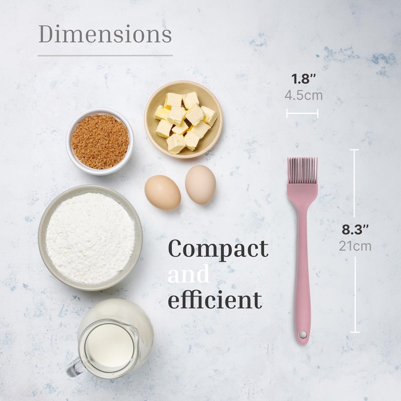 Silicone Pastry Brush Set – 3-Piece Set of Basting Brushes for Cuisine and gallery