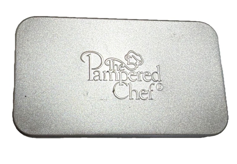 Pampered Chef Metal Cookie Cutter Set 8 Shapes Tin Star Heart Leaf Pumpkin Apple