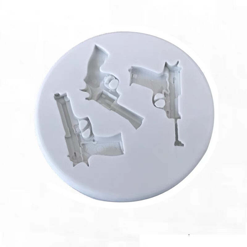 Guns Silicone Mould Cake Fondant Sugarcraft Soap Cowboy Theme