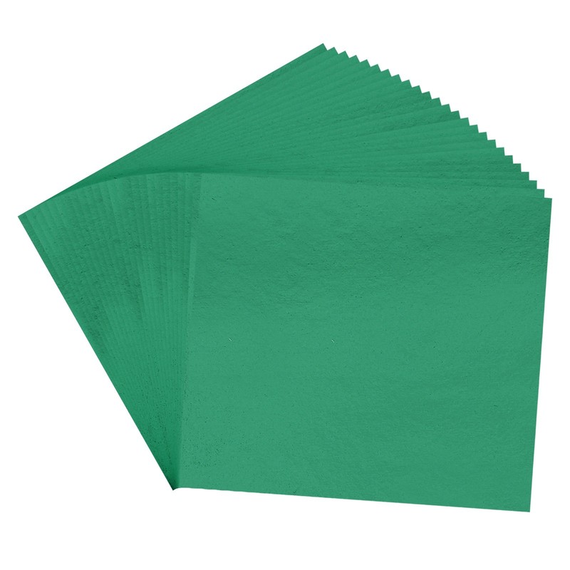 100Pcs 3.7"x3.4" Gold Leaf Sheets Gold Foil Sheet Metallic Leaf Paper Blue Green