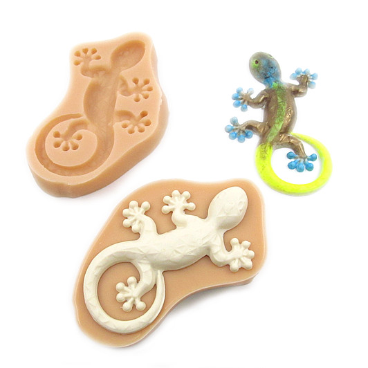 3D Gecko Design Food Grade Silicone Mold for Fondant Gum Paste Resin Craft Mold gallery
