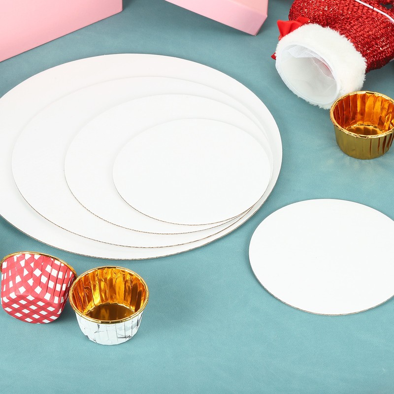 10 Pcs Cardboard Cake Rounds, 6 Inch Cake Board for Desserts, White gallery