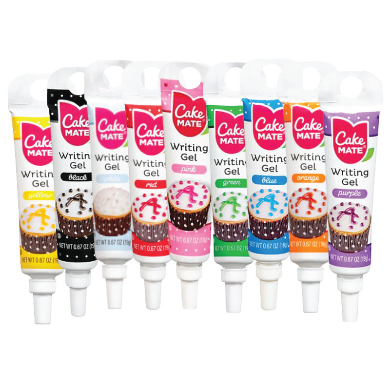 Cake Mate Decorating Writing Gels | Precision Tip | .67oz | Mix & Match Colors