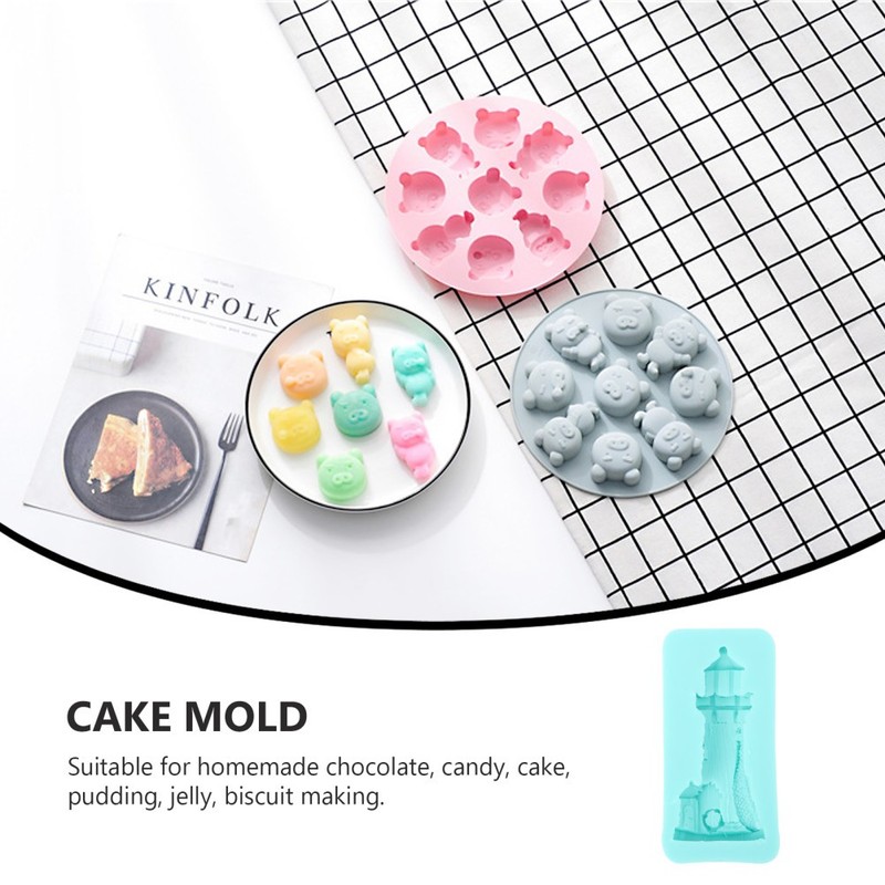 Silicone Cake Mold Lighthouse Shape Sugar Cake Mold Lovely Cake Mold gallery