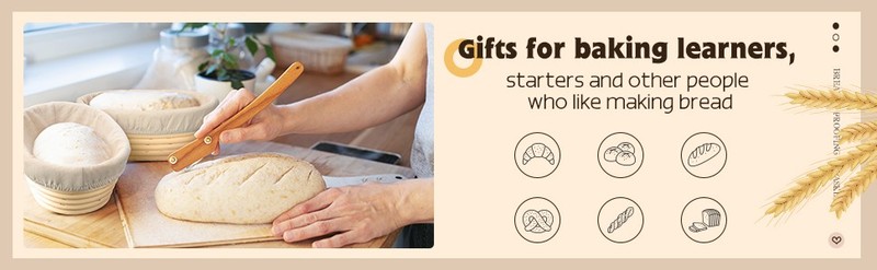 Set of 4 Bread Proofing Basket 8 Inches Oval Shaped Sourdough Bread gallery