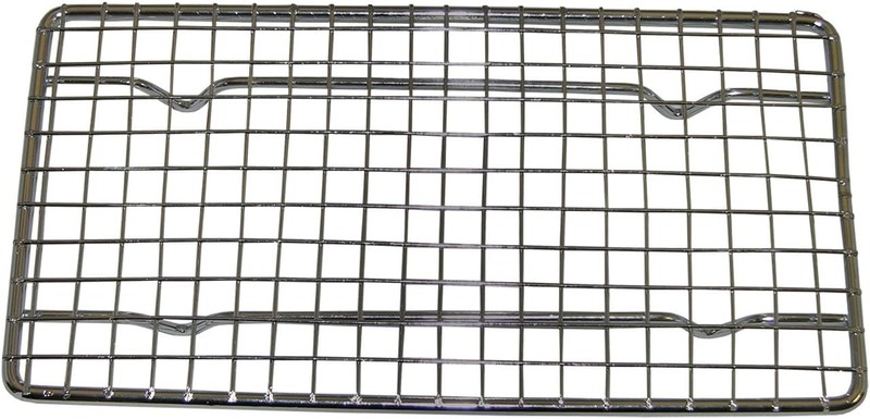 10" x 18" Rectangular Chrome-Plated Wire Pan Grate