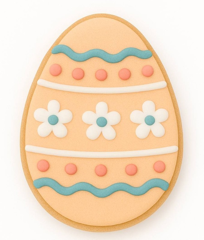 Easter Egg Cookie Cutter 2.5'' Metal gallery
