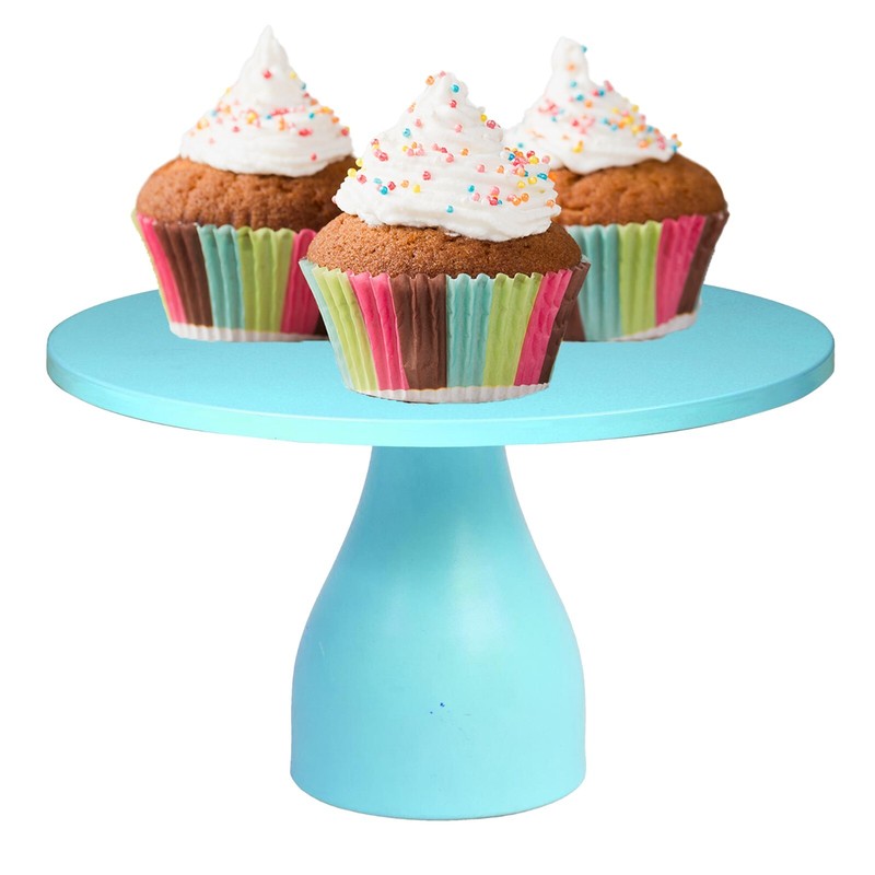 74-0344 Silky Silk Olive Round Cake Stand | 12" D X 5.5" Tall with curved base gallery
