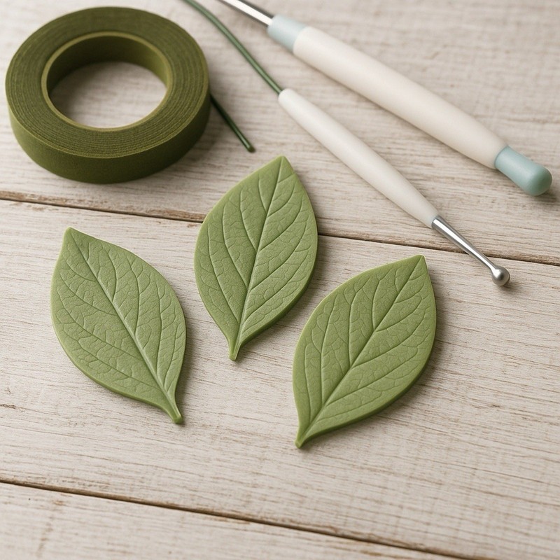 Squires Kitchen Leaf Veiner - Sage VL | Great Impressions Silicone Mold gallery