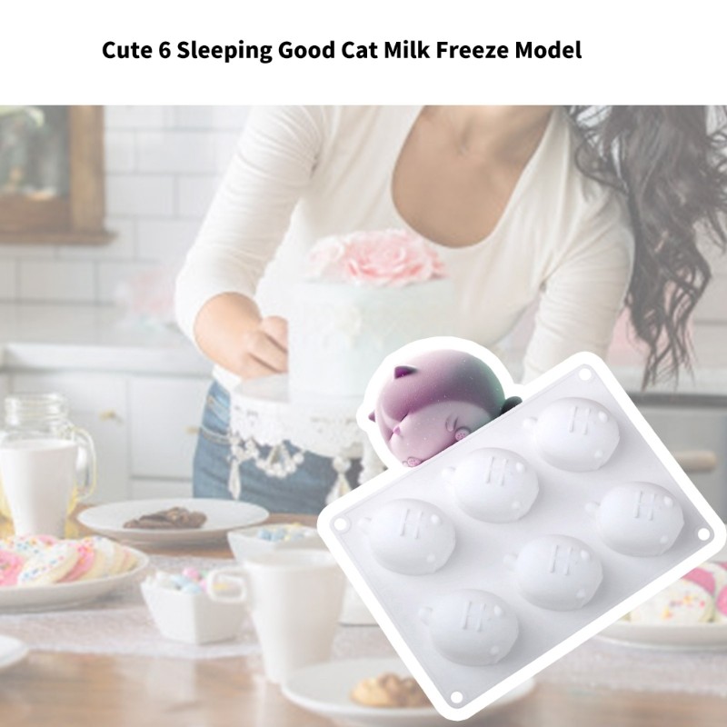 Nonstick Cats Designs Silicone Cake Molds Easy Demold Squeeze Toy Making Mould gallery