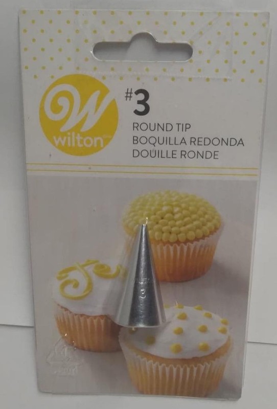 Wilton Piping Tips Round Tip #3 Stainless Steel Stock # 418-6603 Reusable