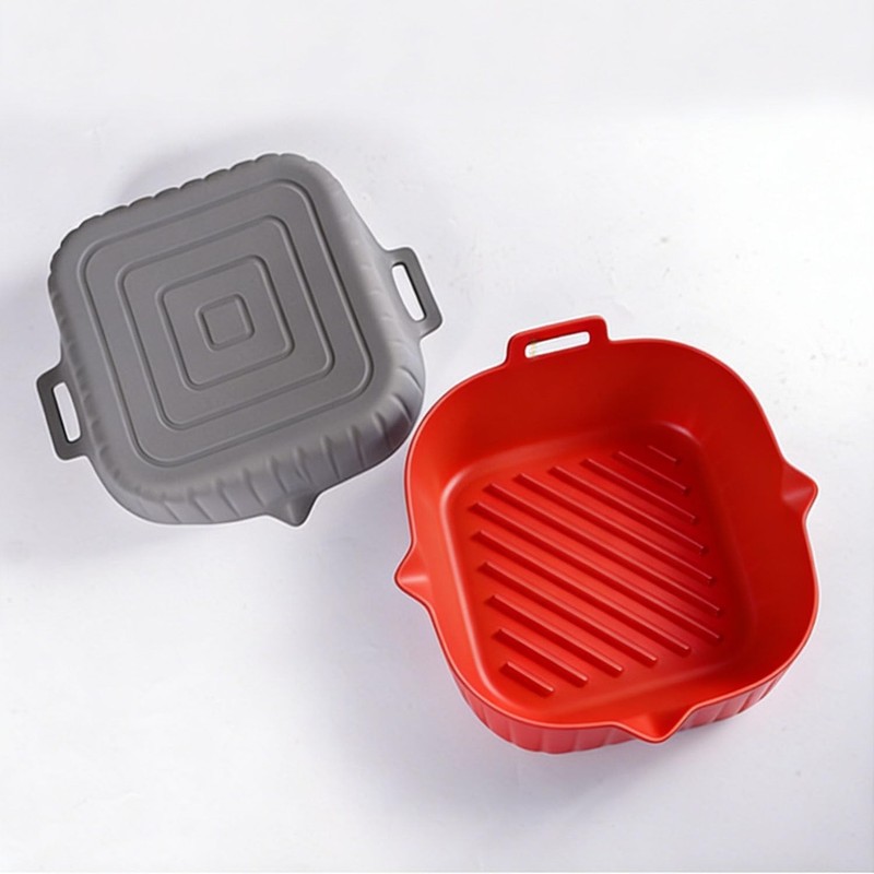 2 Pack Air Fryer Liners,8.2 Inch Silicone Airfryer Liners,Air Fryer Accessori... gallery