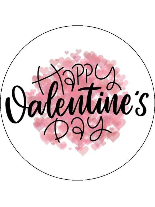 Valentine's Day Cake Topper Edible Wafer Valentines Cake Decorations (3 Sizes) gallery