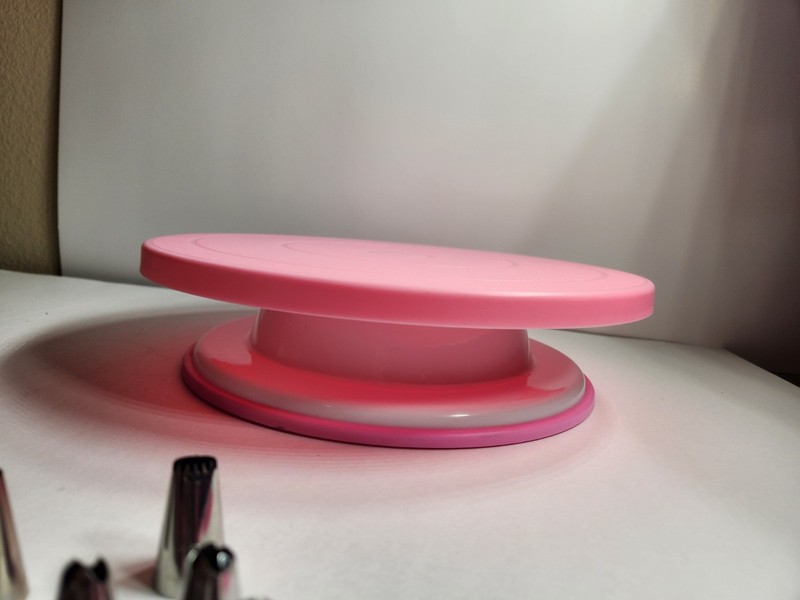 Cake Decorating Kit Supplies Turntable Icing Tips Pastry Bags Plastic Spatulas gallery