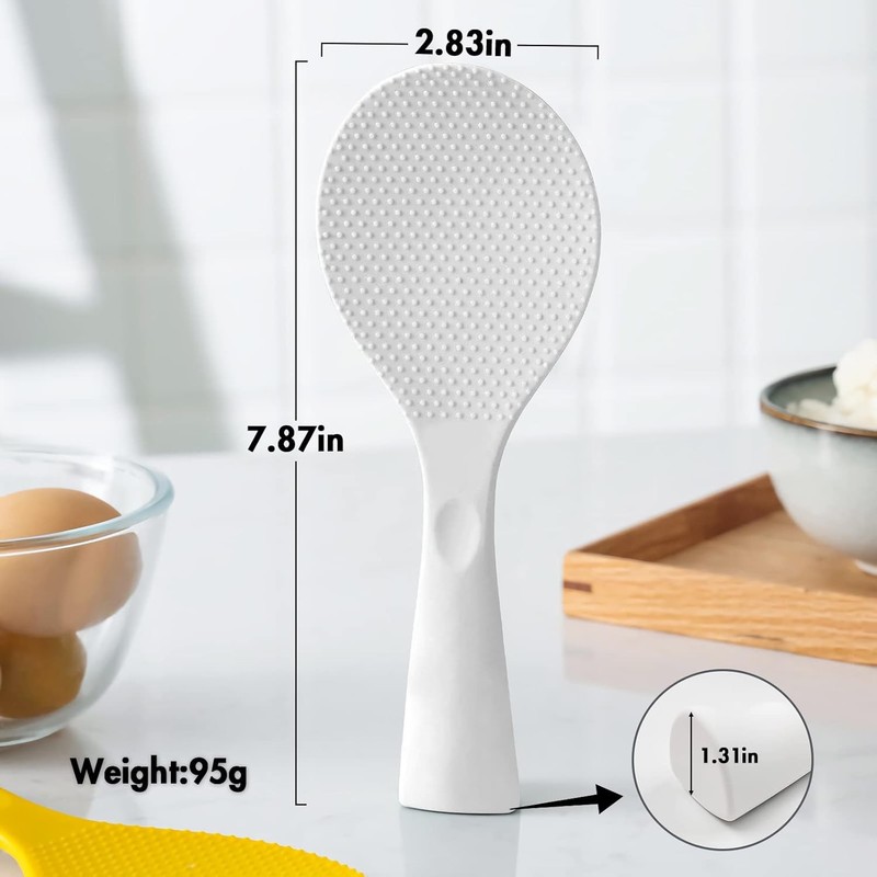 Silicone Standing Rice Spatula with Non-Sti Paddle, Heat gallery
