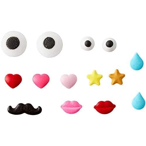 Wilton Candy Decorating Kit (Lips, Eyes, Mustaches) 119g - 3 Packs gallery