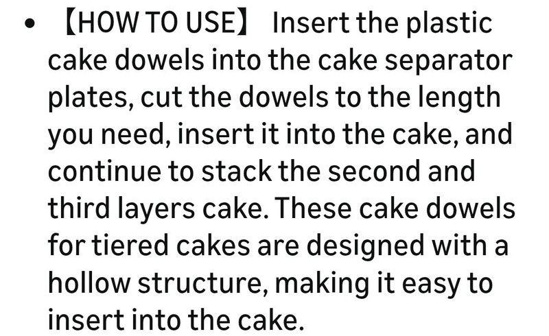 Thinp Cake Dowel Rods-15pc-3tier-Plastic-Clear gallery