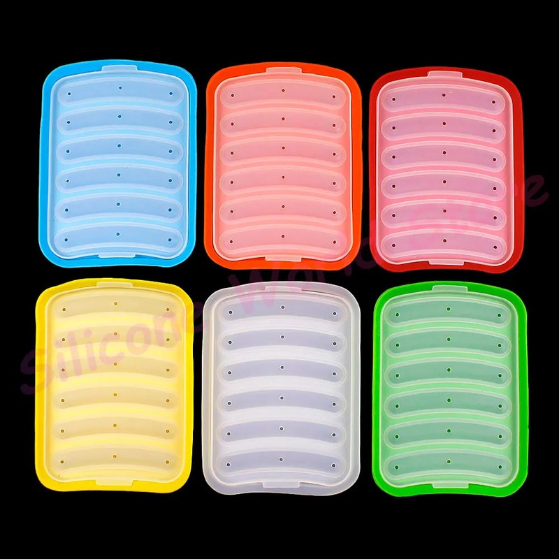 Silicone Sausage Mold with Lid Baby Food Ham Hot Dog Baking Kitchen Tool gallery