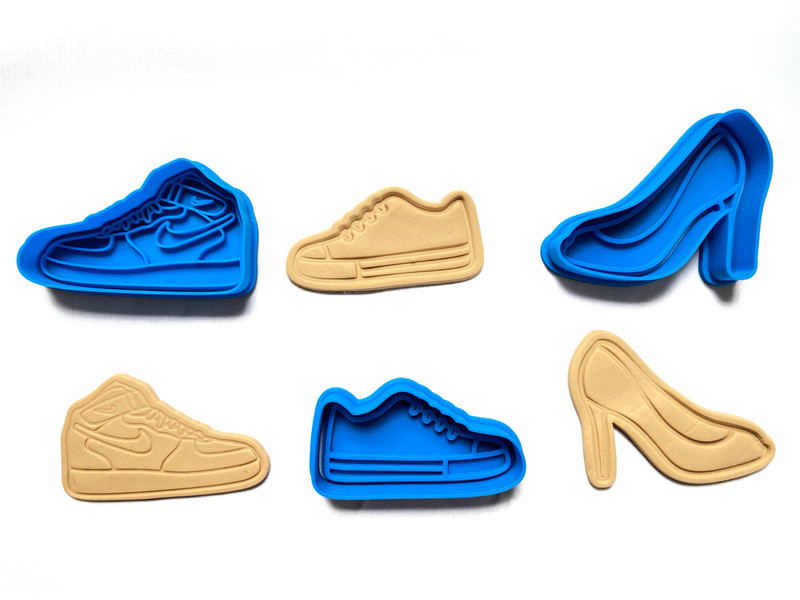 Shoe cookie cutters + embossers – Heels, Nike and Vans sneakers