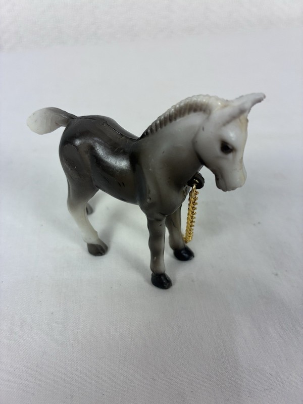 Cake Topper Vintage Molded Plastic Gray/Black Horse gallery