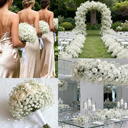 Babys Breath Artificial Flowers Baby Breath Flowers Artificial 18 Pcs White gallery