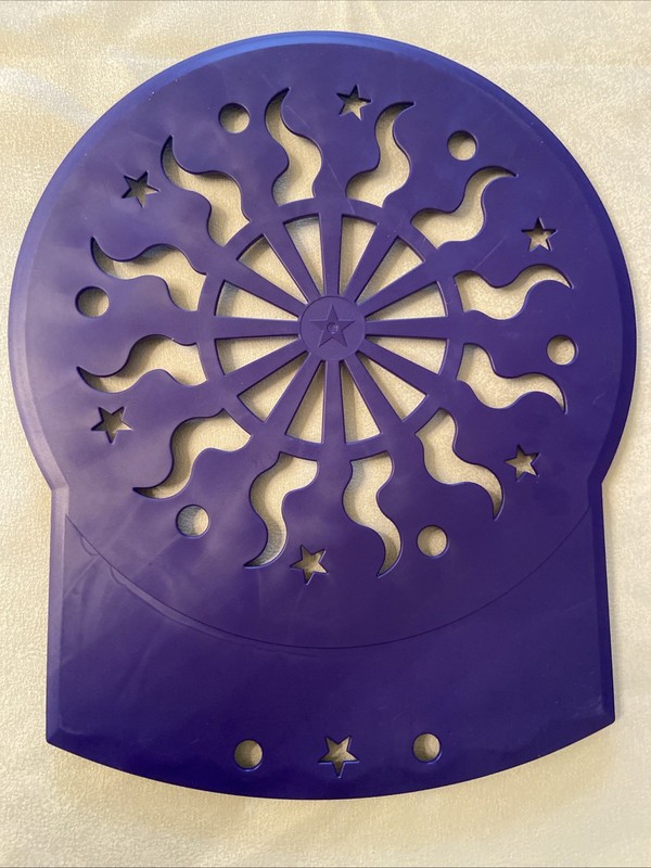 TUPPERWARE Cake Stencil Celestial Sun & Stars blue