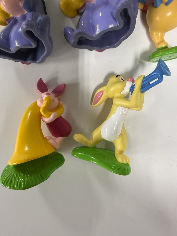 QTY 7 Vintage Winnie The Pooh Cupcake / Cake Toppers Eeyore Piglet Tigger Pooh gallery