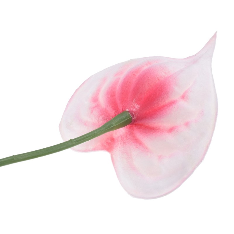 13" Artificial Anthrax Lily Flowers, 5pcs Permanent Flower, Orange White gallery