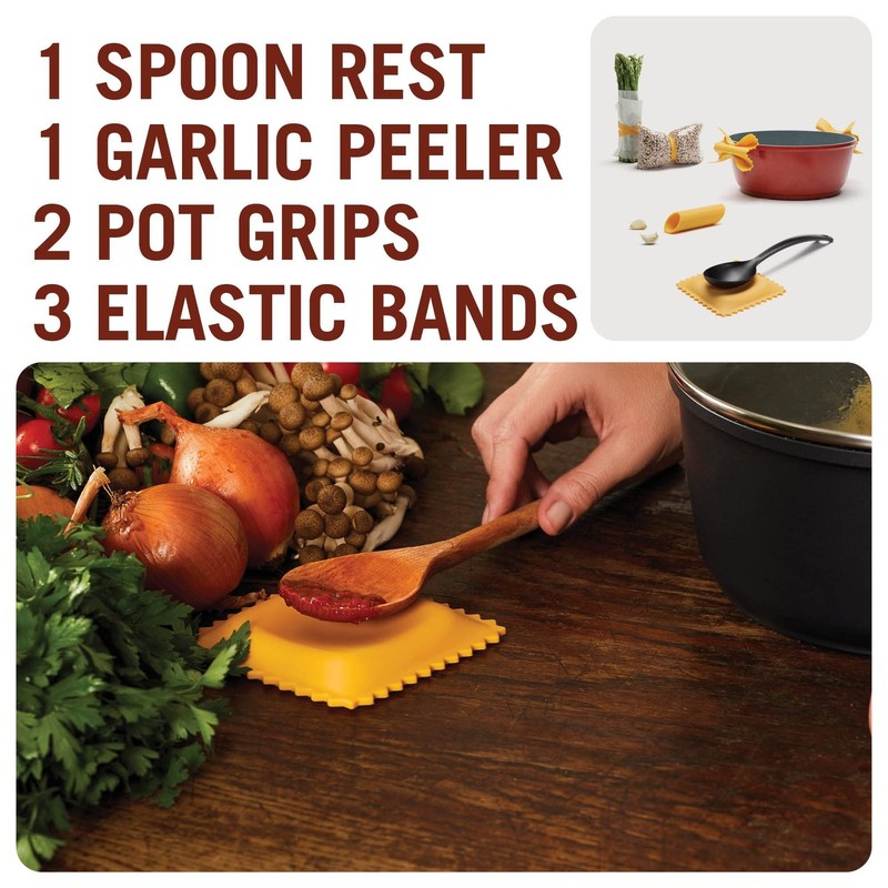Pasta Grande - Fun Pasta Shaped Silicone Kitchen Tools in a Gift Box / 4 of o... gallery
