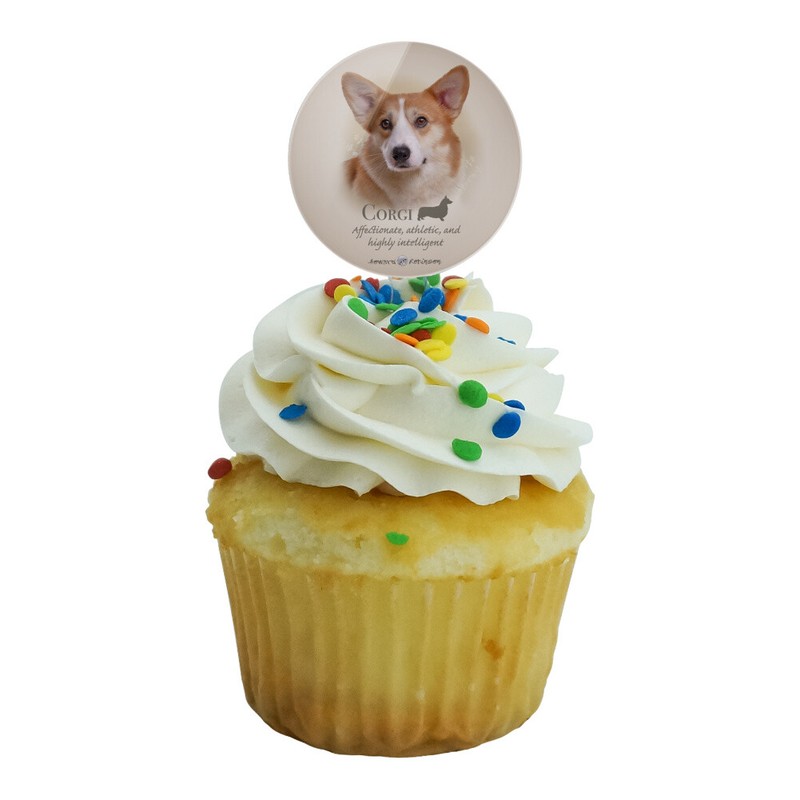 Corgi Dog Breed Cupcake Picks Toppers Decoration Set of 6 gallery