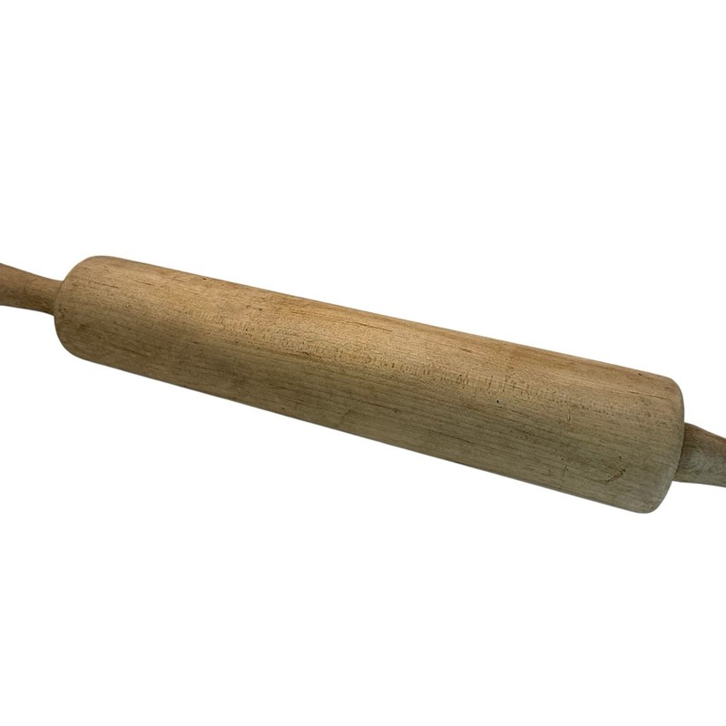 VTG J.K. Adams Vermont Wooden Rolling Pin 18" Farmhouse Primitive Kitchen Baking gallery