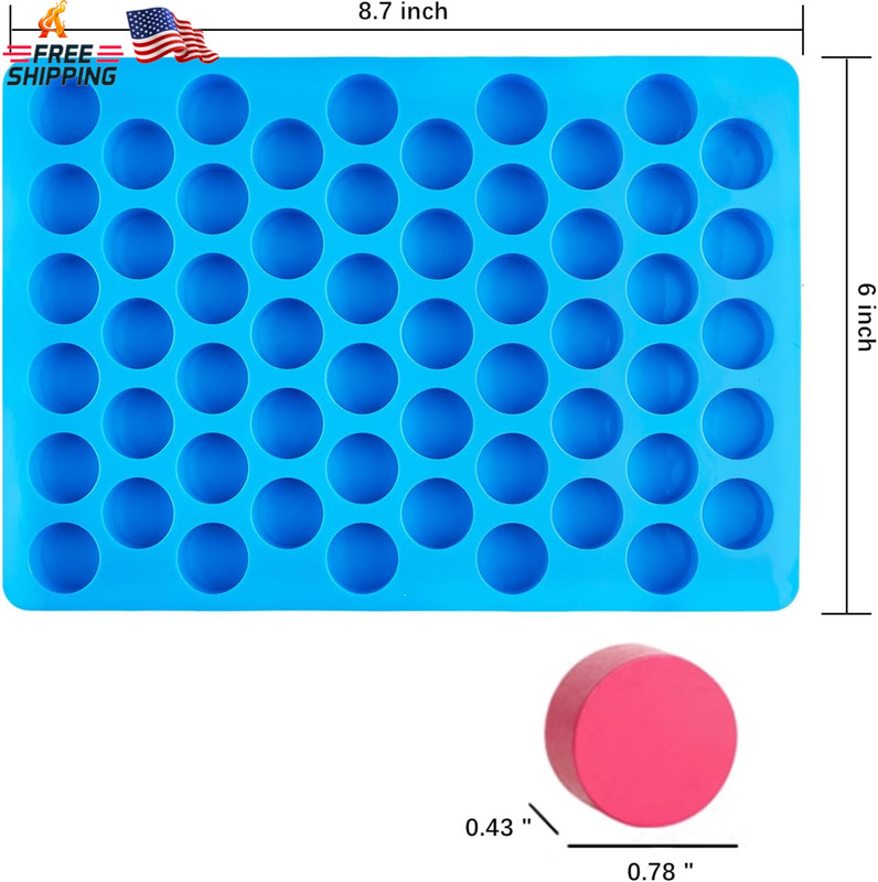 JOERSH round Candy Molds Silicone Molds for Hard Candy, Gummy, Caramels, Chocola gallery