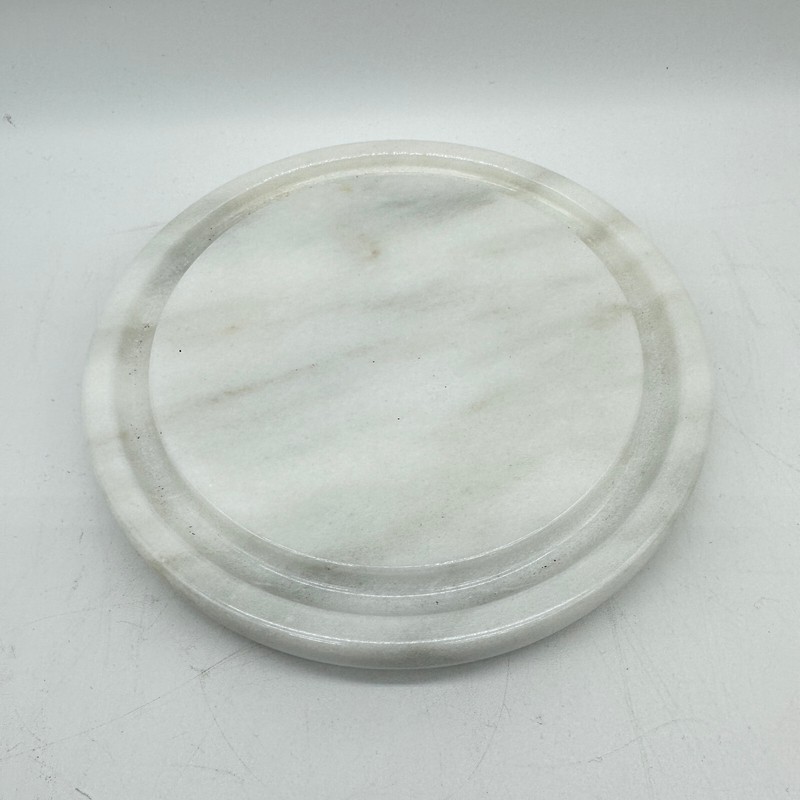 Vintage Good Wood Mini Cheese Dessert Stand Marble Base Glass Dome gallery