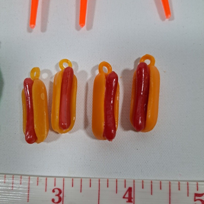 Vintage Soda Drink Bottles French Fries Sticks Cake Cupcake Topper Hot Dog Charm gallery
