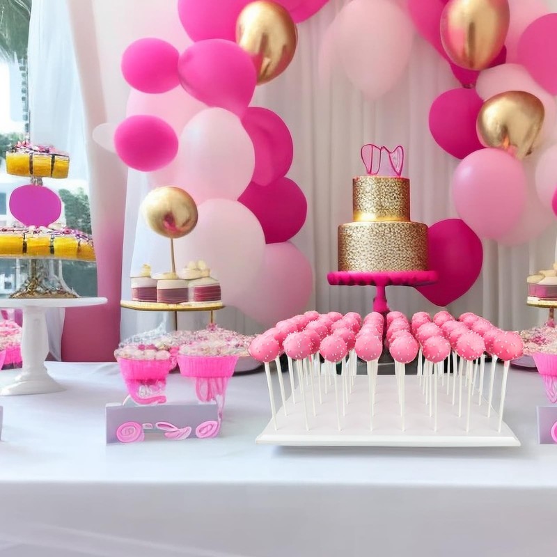 48 Count Wood Lollipop Holder Cake Pop Stand Display for Wedding Party gallery