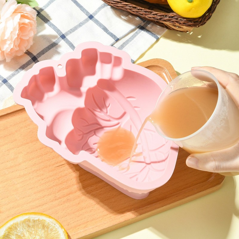 1x Silicone Heart Shaped Mold Pink for Baking Cake Candy Chocolate Mold Decor gallery