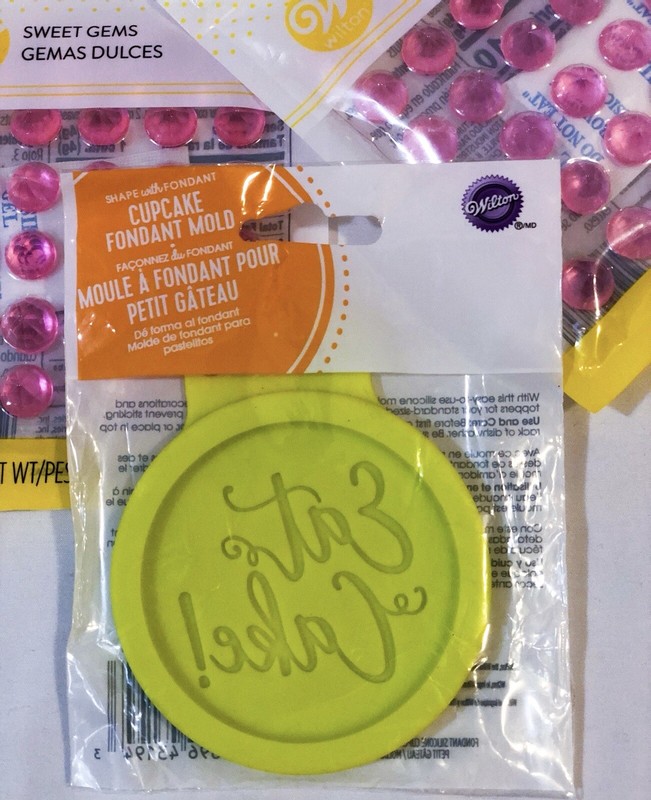 Wilton Cupcake Fondant Mold and Pink Isomalt Gems Baking Tools Cookies Desserts gallery
