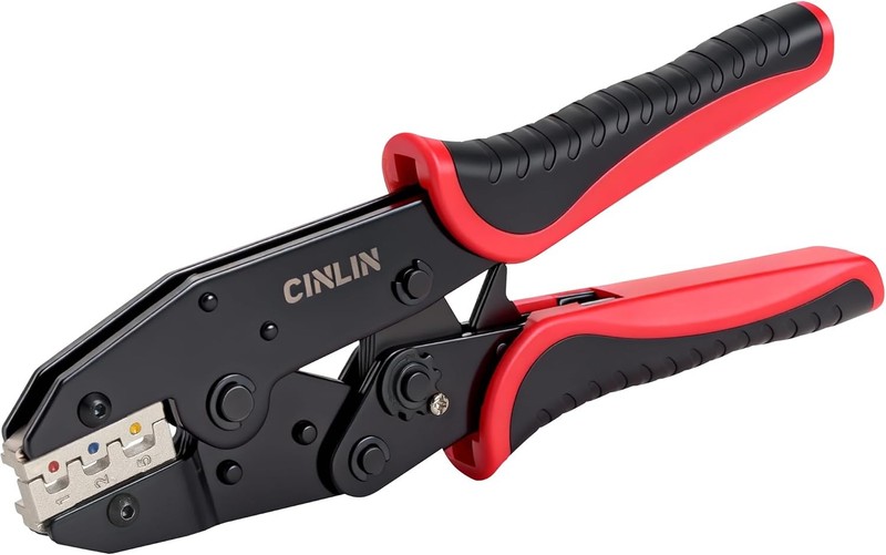 Crimping Tool For Heat Shrink Connectors-AWG 22-10 Ratchet Wire Terminal