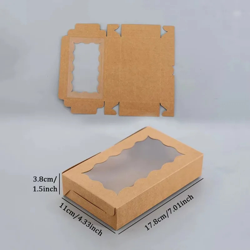 10pcs Cake Boxes W/ Window Bakery Pastry Cookie Cupcake Box For Baking Supplies gallery