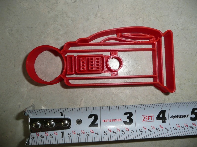 VINTAGE GAS PUMP SHAPE ANTIQUE VEHICLE THEME DETAILED COOKIE CUTTER USA PR5040 gallery