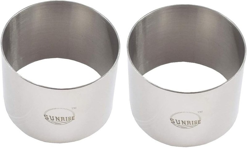 Pack of 2) Round Food Ring, Stainless Steel (2.75″ D x 2″ H)