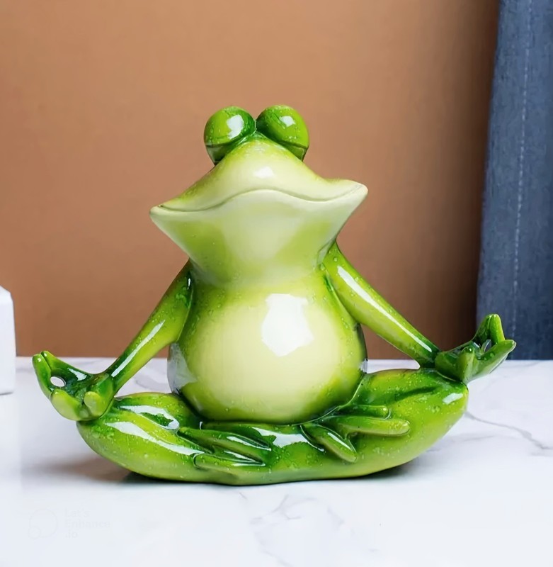 Big Size Yoga Frog Resin,hard plaster, soap, beeswax candle mold