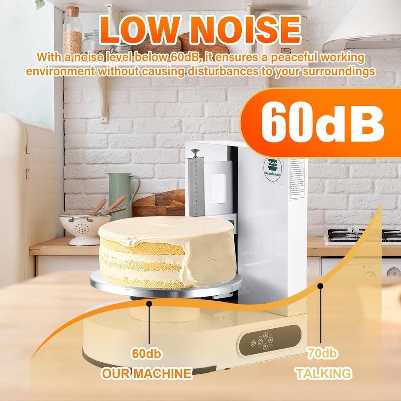 4-12" Cake Cream Decorating Machine Cake Spreading Frosting Smearing Machine gallery