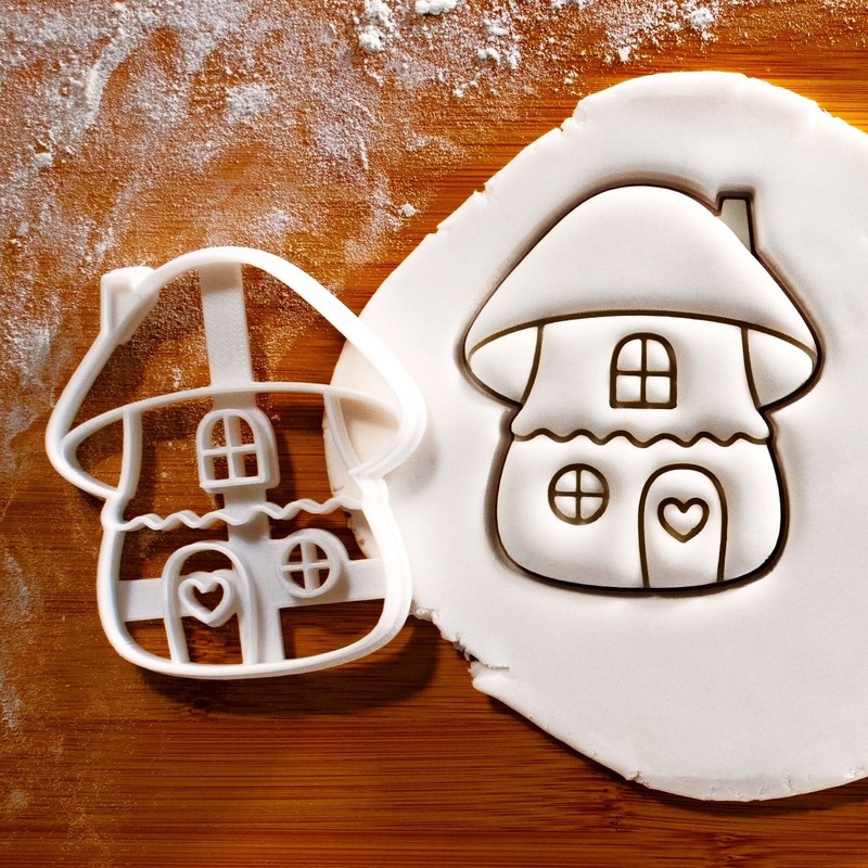 Mushroom Cottage Cookie Cutter – forest garden tea party woodland hansel gretel