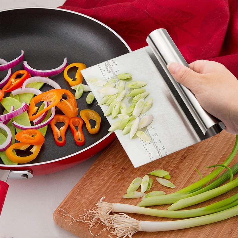 Stainless Steel Pizza Dough Scraper Spatulas Fondant Cake Decoration Tools Kitch gallery