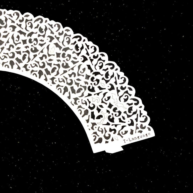 Cupcake Wrappers Lace Liners Laser Cut Artistic Cake Paper Cups White 100 PCS gallery