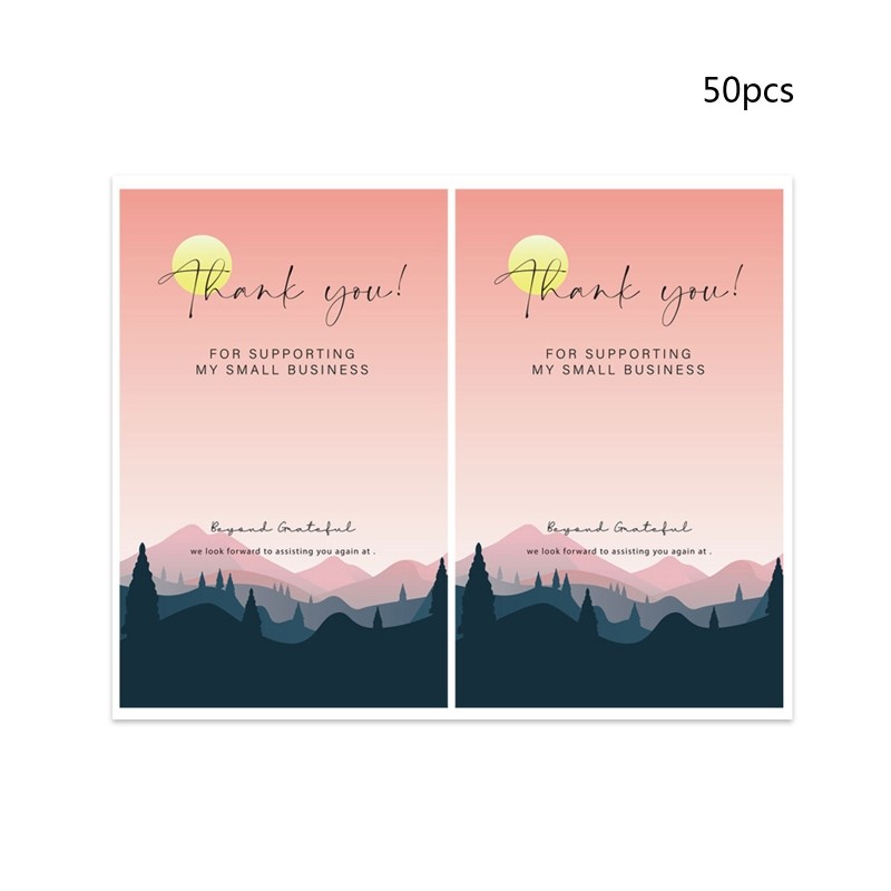 Rectangular Printed Forest Series Sticker Set of 50 Baking Biscuit Cake Gift Box gallery