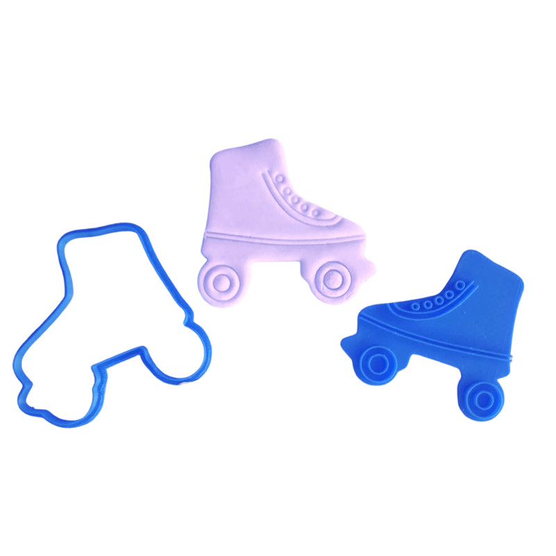 Roller skate/blade cookie cutter and stamp - Teen birthday gallery